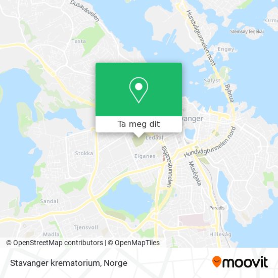 Stavanger krematorium kart