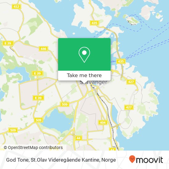 God Tone, St.Olav Videregående Kantine kart