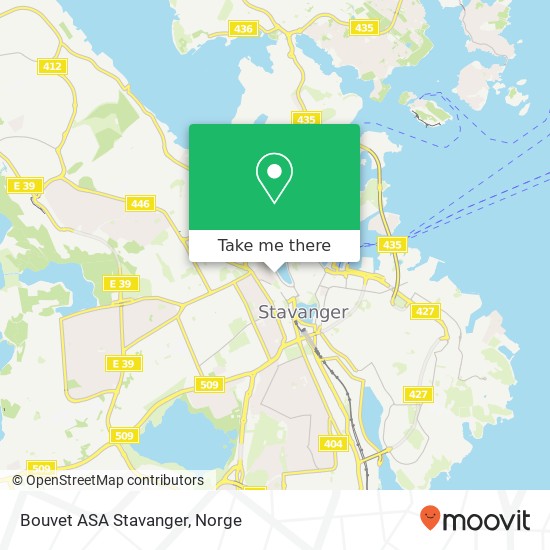 Bouvet ASA Stavanger kart