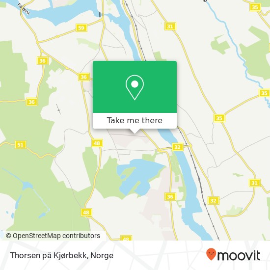 Thorsen på Kjørbekk kart