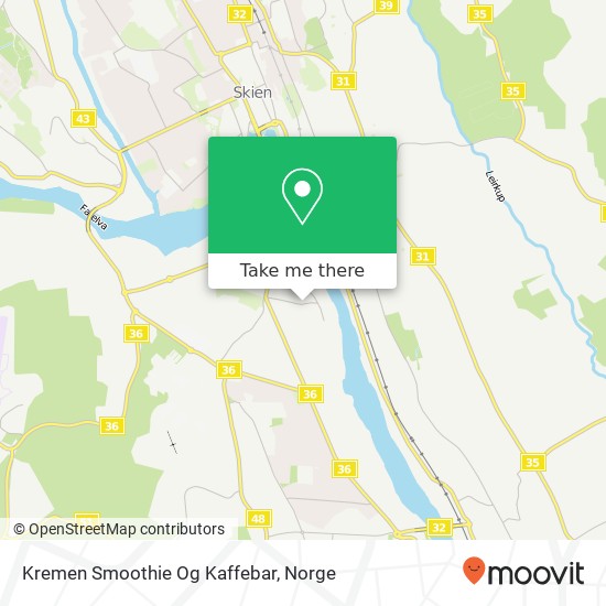 Kremen Smoothie Og Kaffebar kart