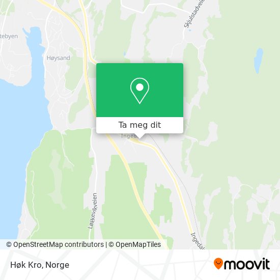 Høk Kro kart