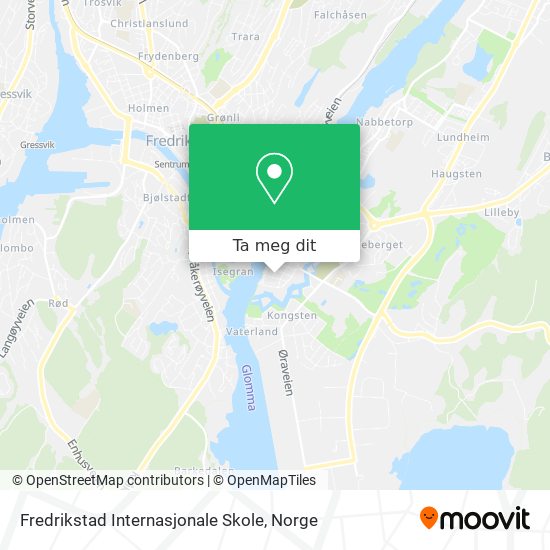 Fredrikstad Internasjonale Skole kart
