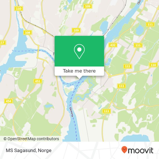 MS Sagasund kart