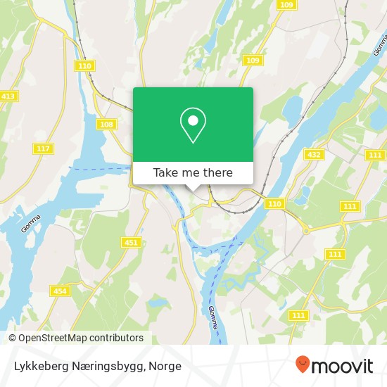 Lykkeberg Næringsbygg kart