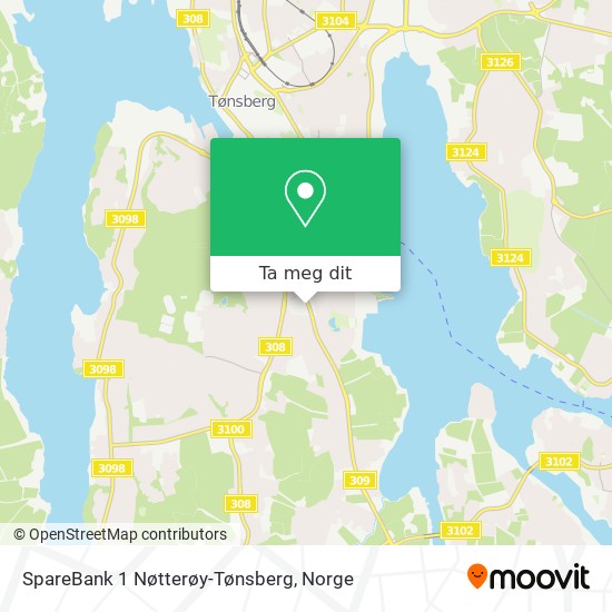 SpareBank 1 Nøtterøy-Tønsberg kart