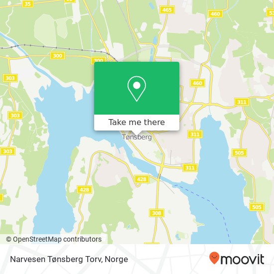 Narvesen Tønsberg Torv kart