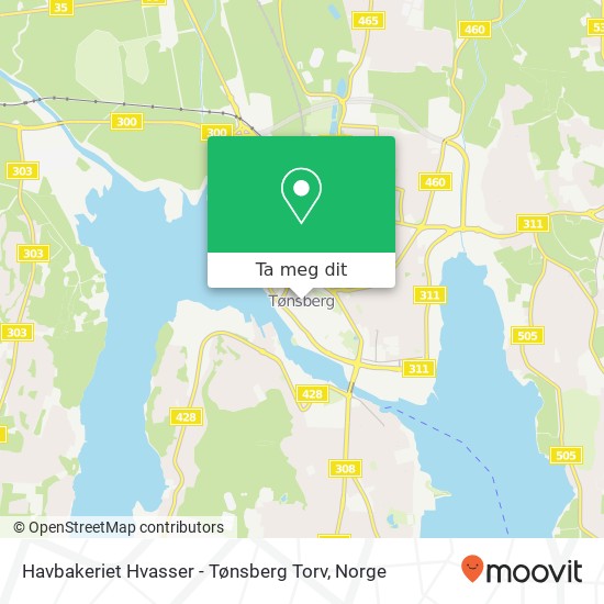 Havbakeriet Hvasser - Tønsberg Torv kart