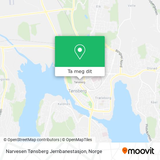 Narvesen Tønsberg Jernbanestasjon kart