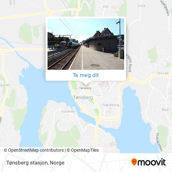 Tønsberg stasjon kart