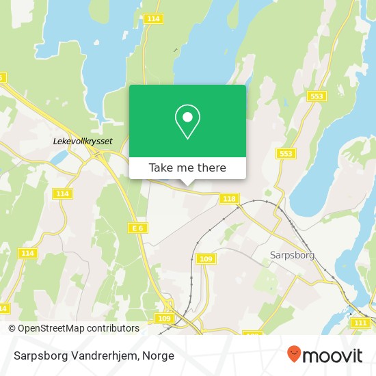 Sarpsborg Vandrerhjem kart