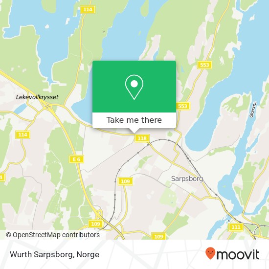 Wurth Sarpsborg kart