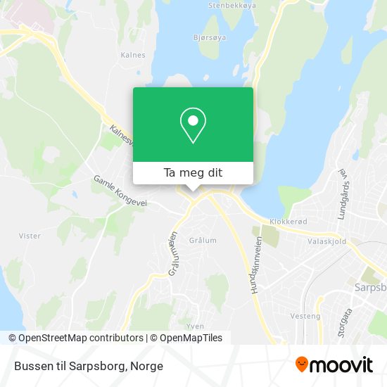 Bussen til Sarpsborg kart