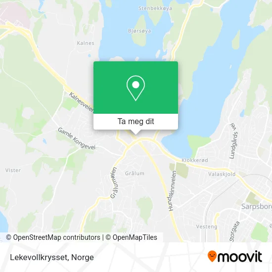 Lekevollkrysset kart
