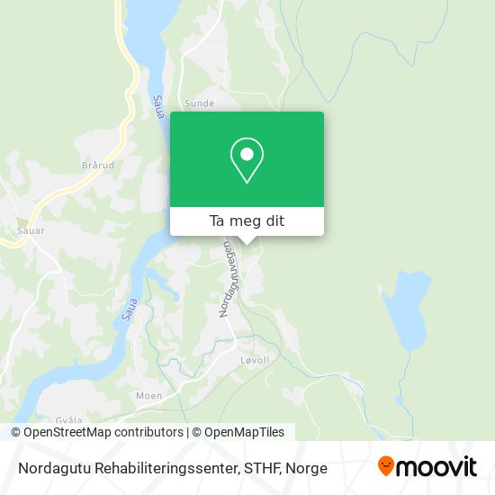 Nordagutu Rehabiliteringssenter, STHF kart