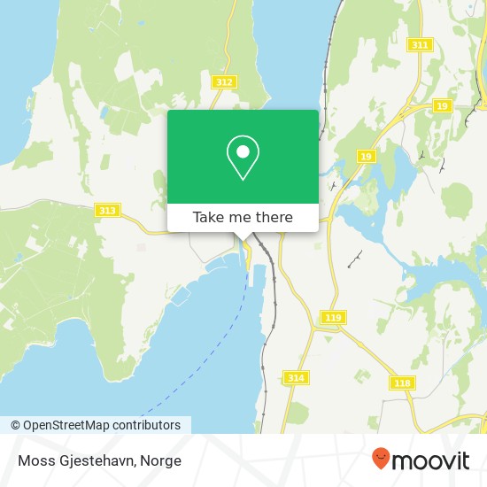 Moss Gjestehavn kart