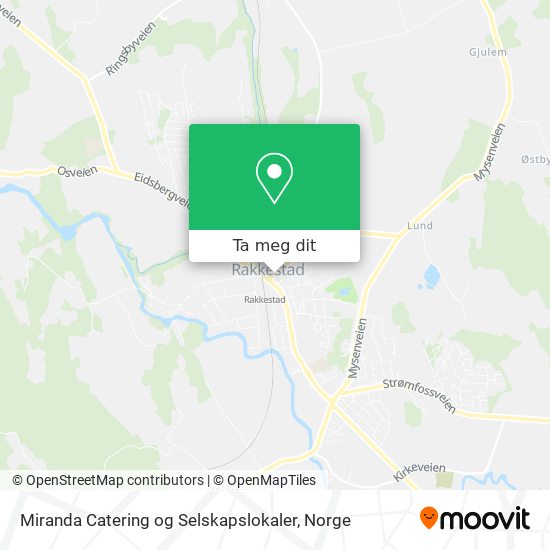 Miranda  Catering og Selskapslokaler kart