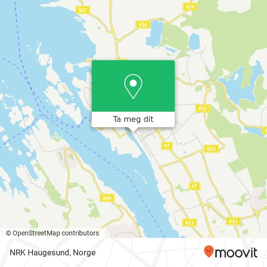 NRK Haugesund kart