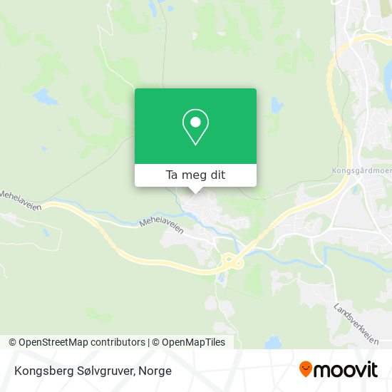 Kongsberg Sølvgruver kart