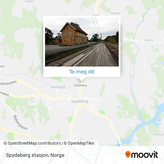 Spydeberg stasjon kart