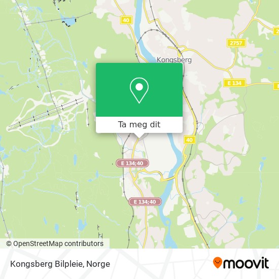 Kongsberg Bilpleie kart