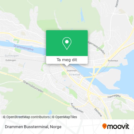 Drammen Bussterminal kart