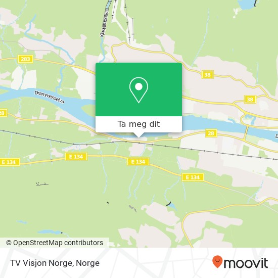 TV Visjon Norge kart
