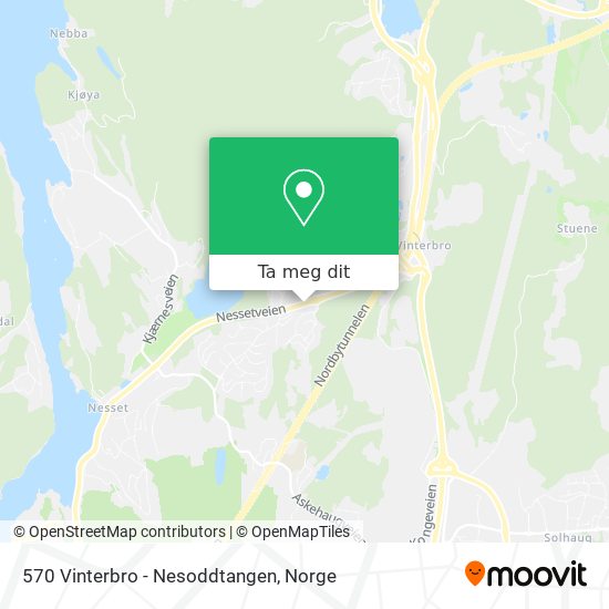 570 Vinterbro - Nesoddtangen kart