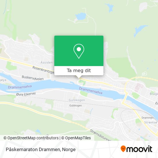 Påskemaraton Drammen kart