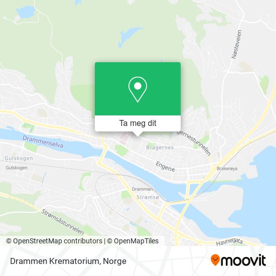 Drammen Krematorium kart