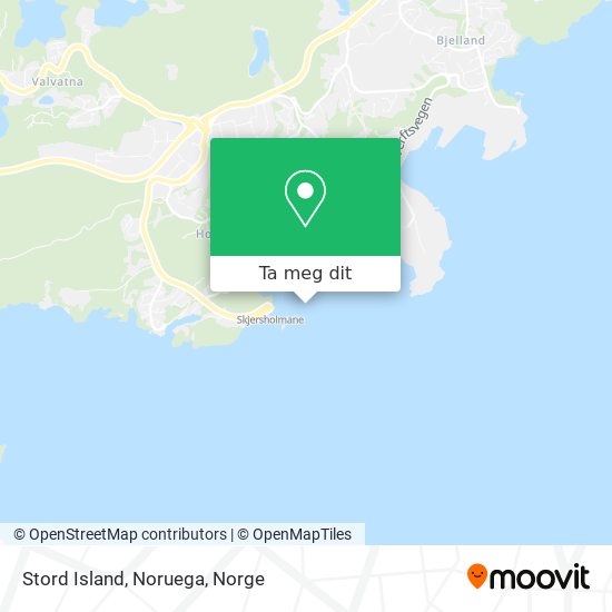 Stord Island, Noruega kart