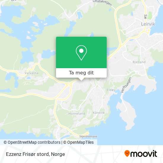 Ezzenz Frisør stord kart