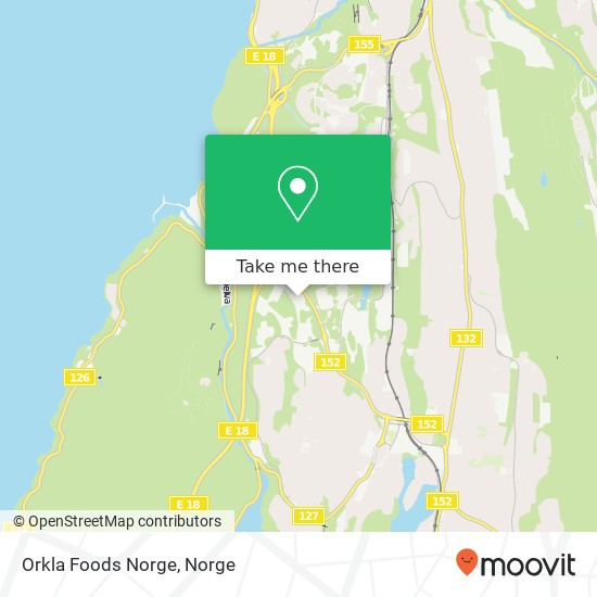 Orkla Foods Norge kart