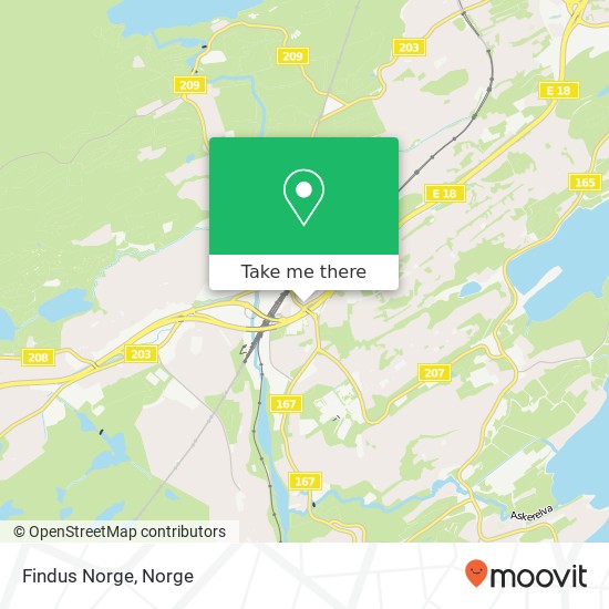 Findus Norge kart