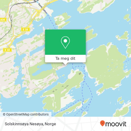 Solskinnsøya Nesøya kart