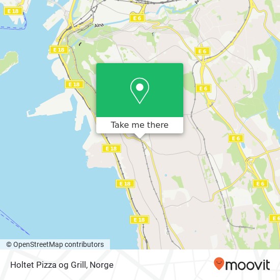 Holtet Pizza og Grill kart