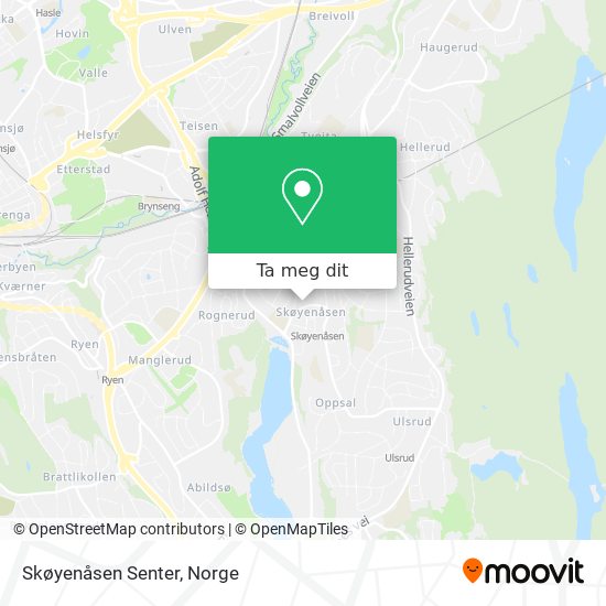 Skøyenåsen Senter kart