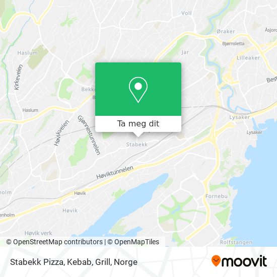 Stabekk Pizza, Kebab, Grill kart