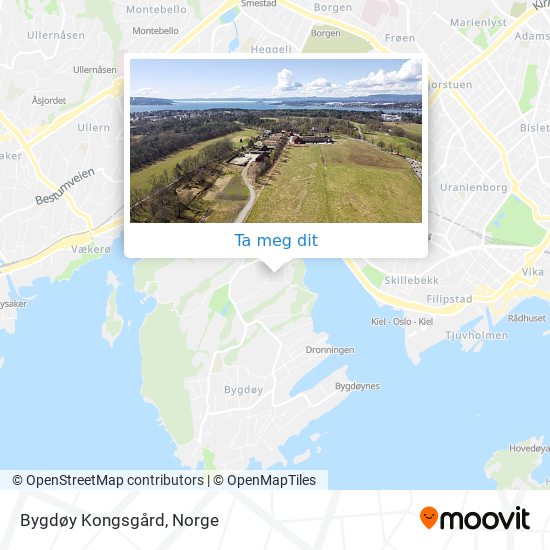Bygdøy Kongsgård kart