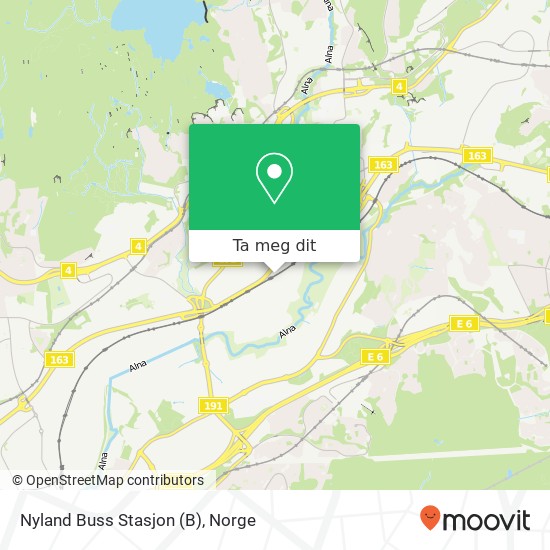 Nyland Buss Stasjon kart
