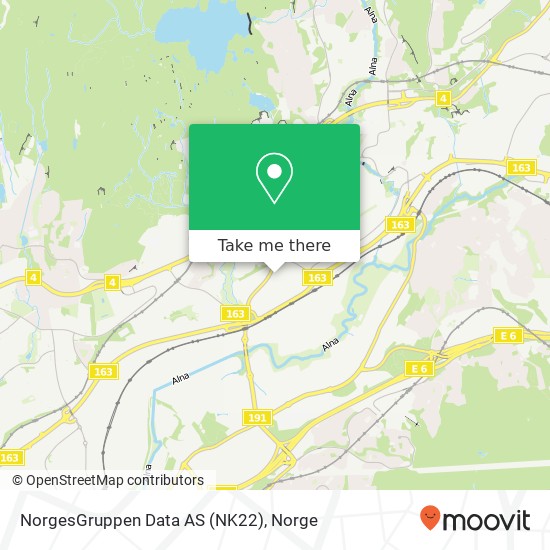 NorgesGruppen Data AS (NK22) kart