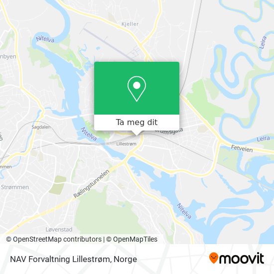 NAV Forvaltning Lillestrøm kart