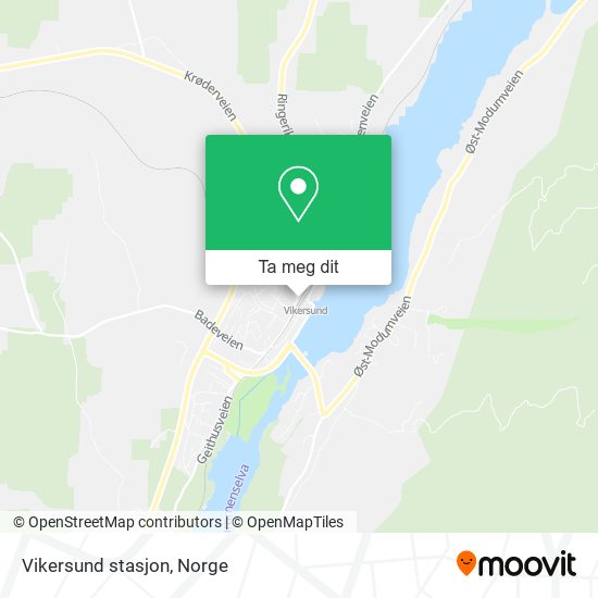 Vikersund stasjon kart