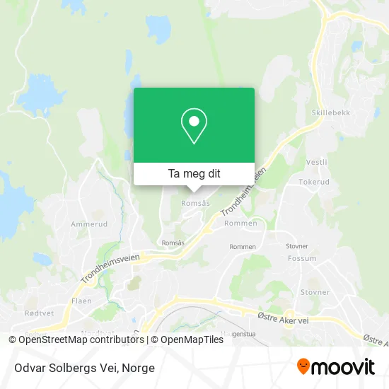Odvar Solbergs Vei kart