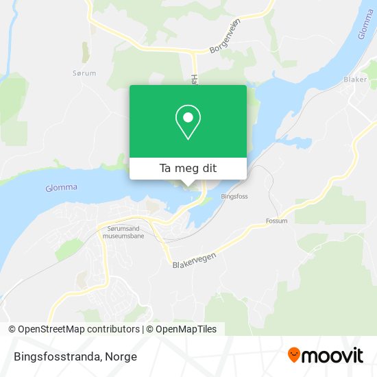 Bingsfosstranda kart