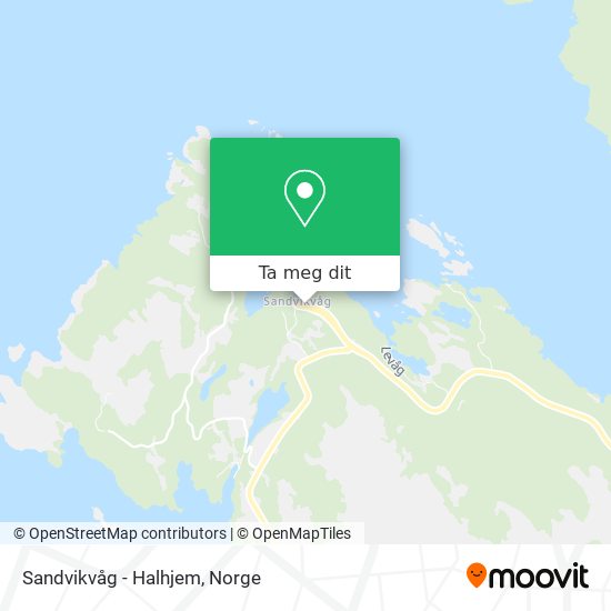 Sandvikvåg - Halhjem kart