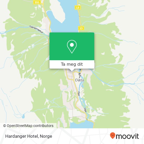 Hardanger Hotel kart