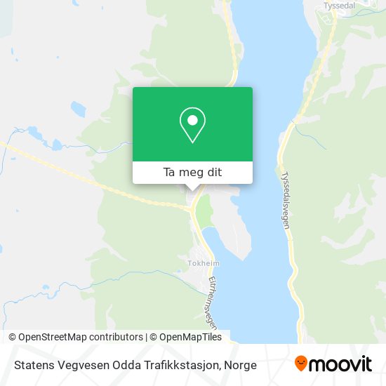 Statens Vegvesen Odda Trafikkstasjon kart