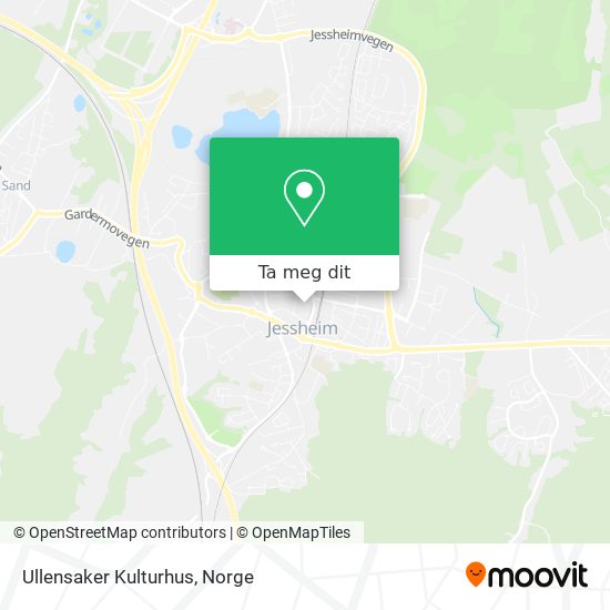 Ullensaker Kulturhus kart