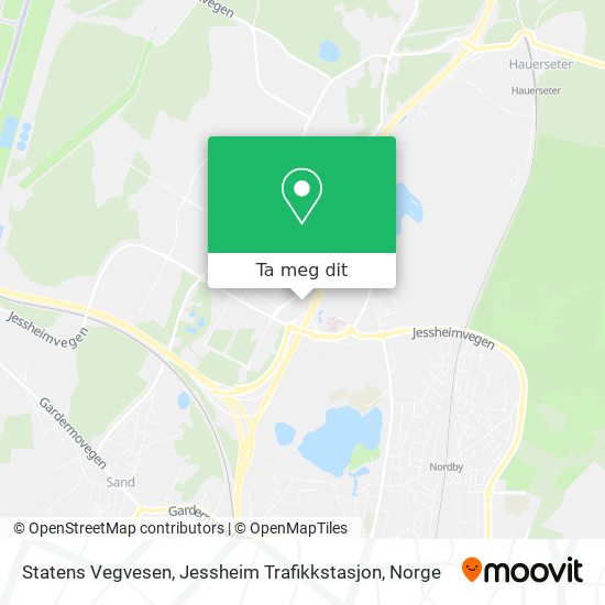 Statens Vegvesen, Jessheim Trafikkstasjon kart